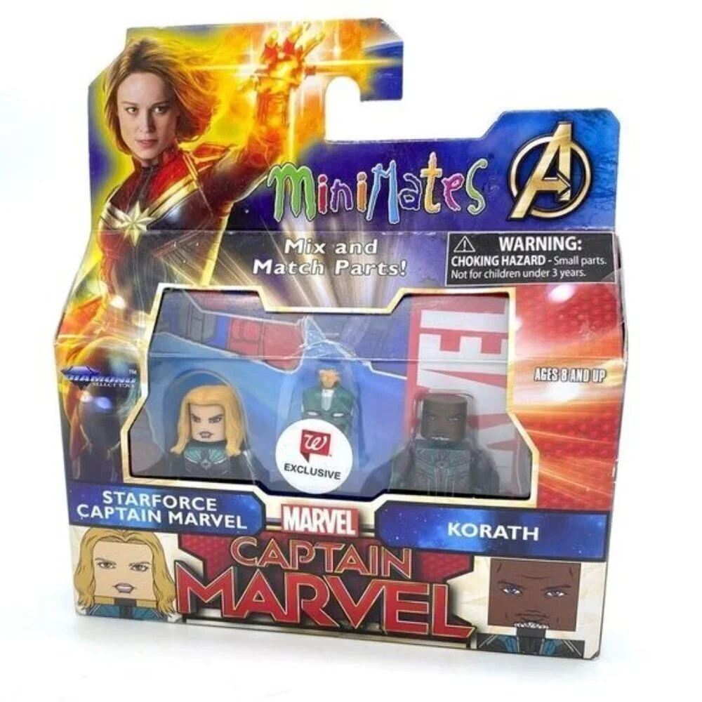 Marvel Minimates Captain Marvel Movie Series Starforce Captain Marvel & Korath